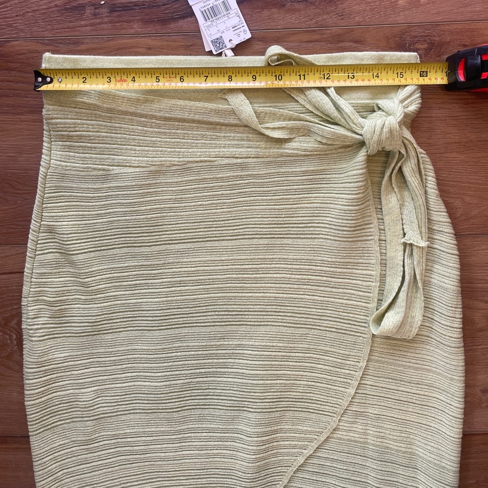 NWT Mango Lime Green Nudo Skirt - Picture 5 of 8